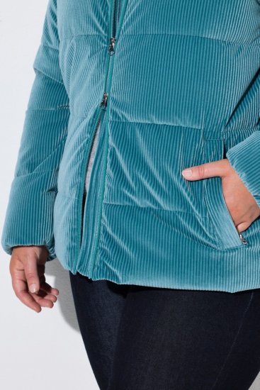 Ulla Popken 851819 Giacca in velluto a coste Grigio - Giacche - Giacche taglie forti da donna