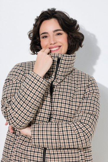 Ulla Popken 851822 Cappotto trapuntato Bianco panna - Cappotti - Cappotti taglie forti da donna