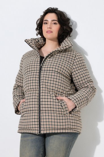 Ulla Popken 851822 Cappotto trapuntato Bianco panna - Cappotti - Cappotti taglie forti da donna