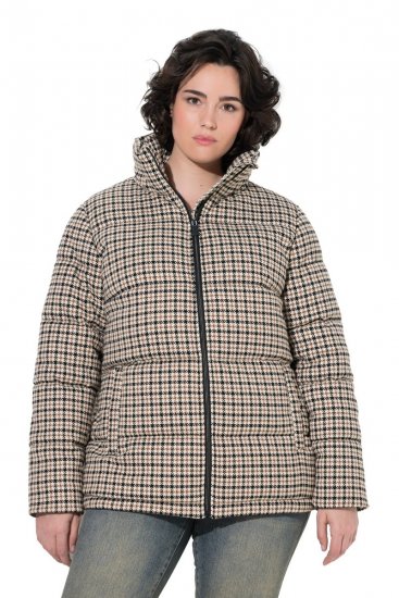 Ulla Popken 851822 Cappotto trapuntato Bianco panna - Cappotti - Cappotti taglie forti da donna