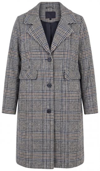Ulla Popken 851826 Cappotto di lana Bianco panna - Cappotti - Cappotti taglie forti da donna