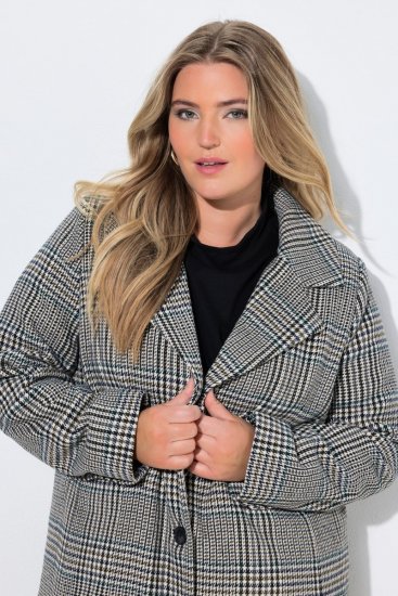 Ulla Popken 851826 Cappotto di lana Bianco panna - Cappotti - Cappotti taglie forti da donna