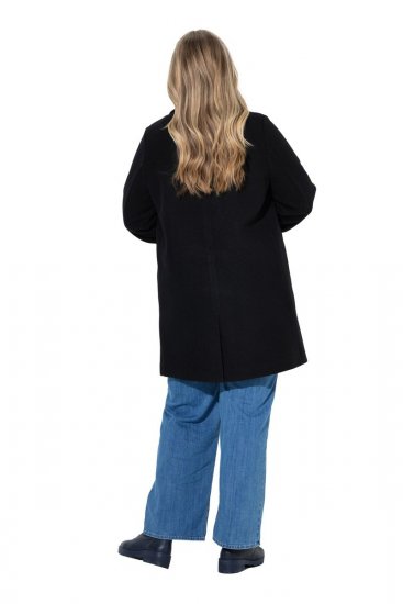 Ulla Popken 851829 Cappotto di lana Nero - Cappotti - Cappotti taglie forti da donna