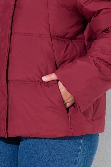 Ulla Popken 851832 Giacca trapuntata Rosso - Giacche - Giacche taglie forti da donna