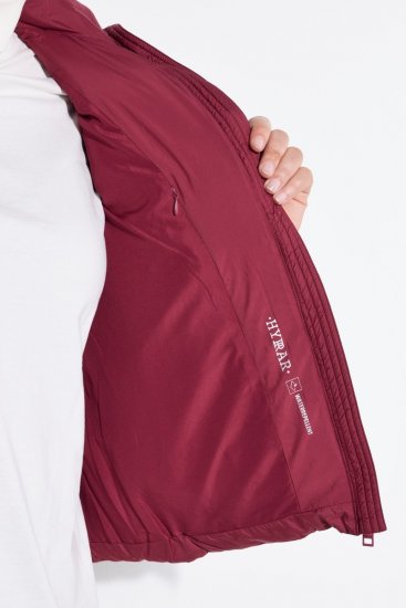 Ulla Popken 851833 Gilet trapuntato con collo alto Rosso - Gilet - 