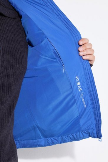 Ulla Popken 851833 Gilet trapuntato con collo alto Blu - Gilet - 