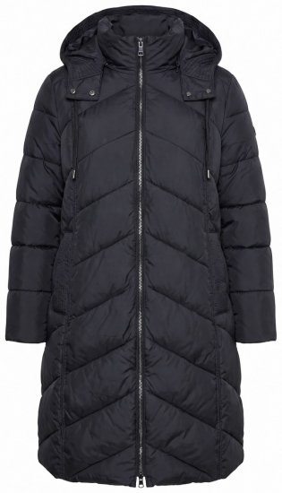Ulla Popken 851842 Cappotto trapuntato Nero - Cappotti - Cappotti taglie forti da donna