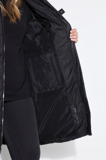 Ulla Popken 851842 Cappotto trapuntato Nero - Cappotti - Cappotti taglie forti da donna