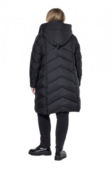 Ulla Popken 851842 Cappotto trapuntato Nero - Cappotti - Cappotti taglie forti da donna