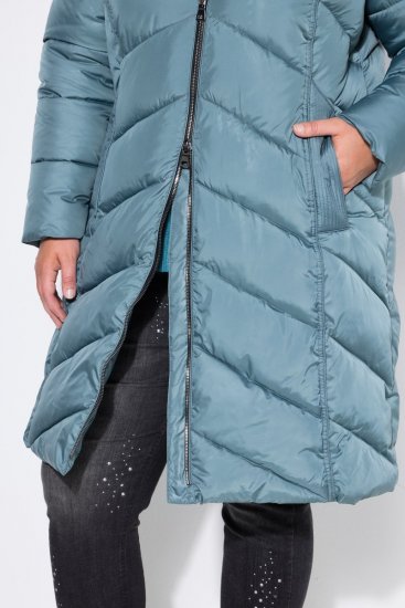 Ulla Popken 851842 Cappotto trapuntato Cachi - Cappotti - Cappotti taglie forti da donna
