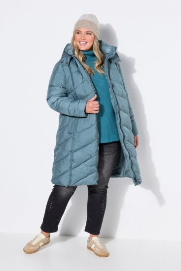 Ulla Popken 851842 Cappotto trapuntato Cachi - Cappotti - Cappotti taglie forti da donna