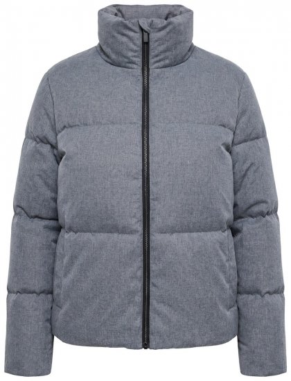 Ulla Popken 851854 Giacca trapuntata Grigio melange - Giacche - Giacche taglie forti da donna