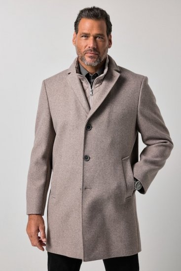 JP1880 851999 Business Cappotto in lana Beige - Giubbotti - Giubbotti Uomo Taglie Forti