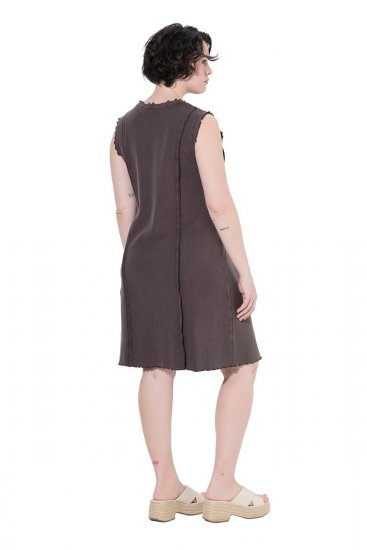 Ulla Popken 852190 Abito in jersey Marrone mogano - Abiti estivi - Abiti estivi taglie forti
