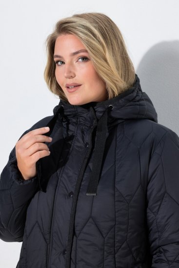 Ulla Popken 852413 Giacca trapuntata Nero - Giacche - Giacche taglie forti da donna