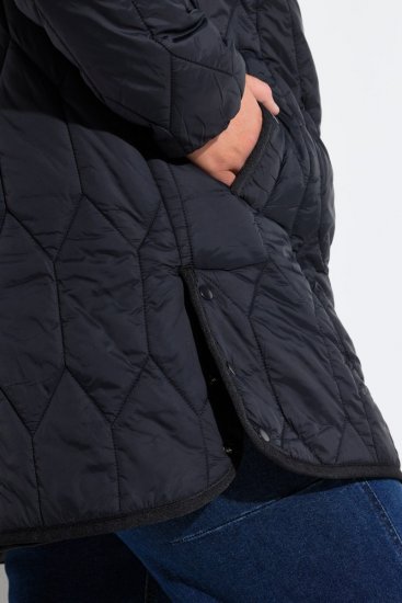 Ulla Popken 852413 Giacca trapuntata Nero - Giacche - Giacche taglie forti da donna