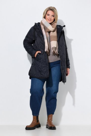 Ulla Popken 852413 Giacca trapuntata Nero - Giacche - Giacche taglie forti da donna