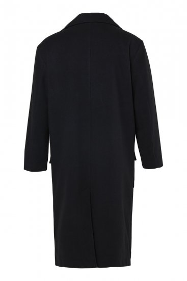STHUGE 852519 Classico Cappotto in lana Nero - Giubbotti - Giubbotti Uomo Taglie Forti