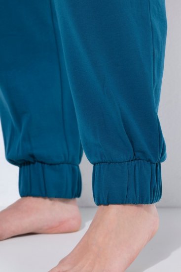 Ulla Popken 852725 Pantaloni da casa Petrolio - Pigiami/Loungewear - 