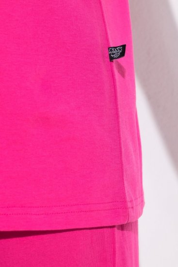 Ulla Popken 852747 Maglia del pigiama a maniche lunghe Rosa - Pigiami/Loungewear - 