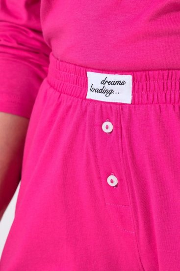 Ulla Popken 852752 Pantaloncini del pigiama a righe confezione da 2 Rosa - Pigiami/Loungewear - 