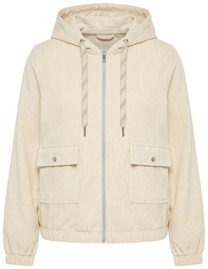 Ulla Popken 852802 Giacca in velluto a coste Bianco panna - Giacche - Giacche taglie forti da donna