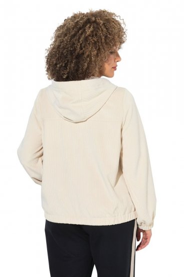 Ulla Popken 852802 Giacca in velluto a coste Bianco panna - Giacche - Giacche taglie forti da donna
