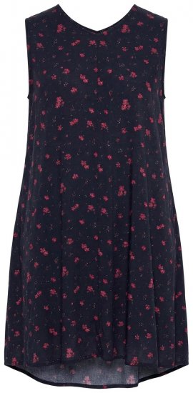 Ulla Popken 852824 Abito a fiori Nero - Abiti estivi - Abiti estivi taglie forti