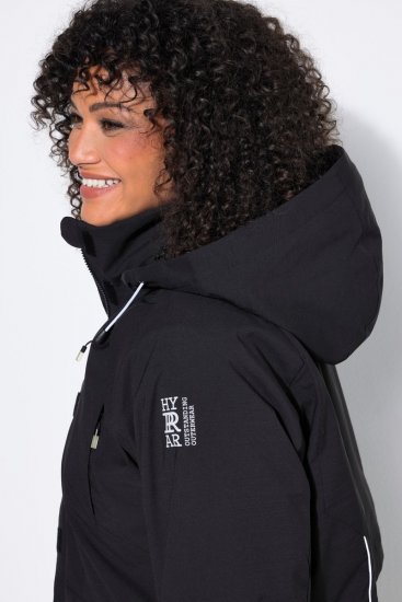 Ulla Popken 852901 Cappotto tecnico Nero - Cappotti - Cappotti taglie forti da donna