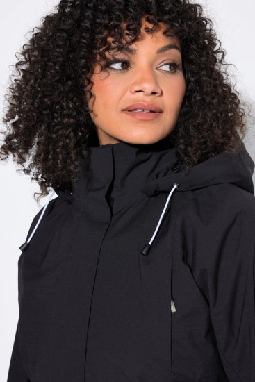 Ulla Popken 852901 Cappotto tecnico Nero - Cappotti - Cappotti taglie forti da donna