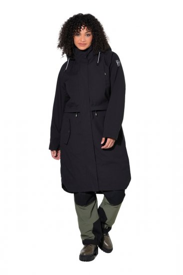 Ulla Popken 852901 Cappotto tecnico Nero - Cappotti - Cappotti taglie forti da donna