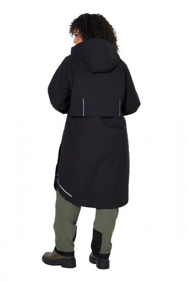 Ulla Popken 852901 Cappotto tecnico Nero - Cappotti - Cappotti taglie forti da donna