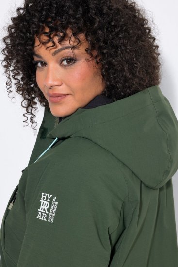 Ulla Popken 852901 Cappotto tecnico Verde oliva - Cappotti - Cappotti taglie forti da donna