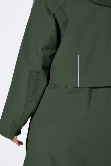 Ulla Popken 852901 Cappotto tecnico Verde oliva - Cappotti - Cappotti taglie forti da donna