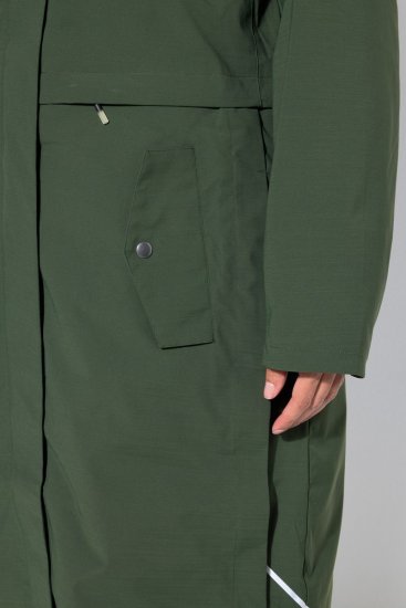Ulla Popken 852901 Cappotto tecnico Verde oliva - Cappotti - Cappotti taglie forti da donna
