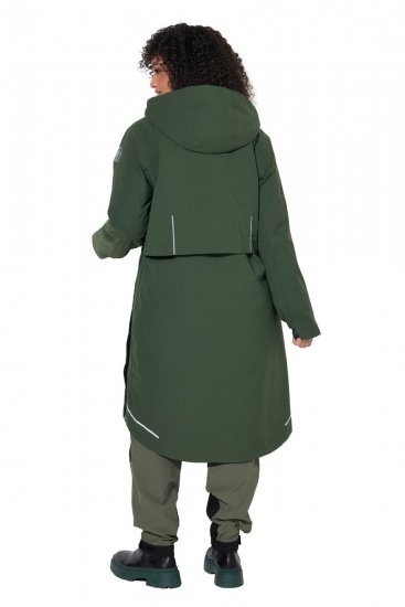 Ulla Popken 852901 Cappotto tecnico Verde oliva - Cappotti - Cappotti taglie forti da donna