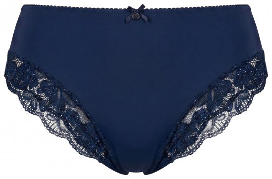 Ulla Popken 852930 Slip con pizzo Blu scuro - Slip - 