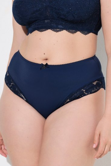 Ulla Popken 852930 Slip con pizzo Blu scuro - Slip - 