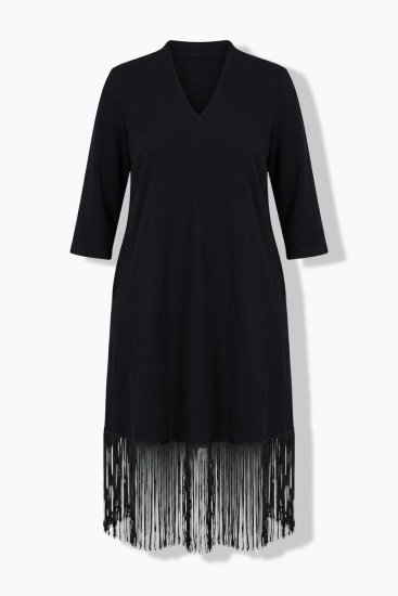 Ulla Popken 852937 Abito in jersey Nero - Abiti in jersey - 