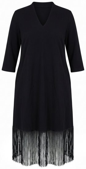 Ulla Popken 852937 Abito in jersey Nero - Abiti in jersey - 