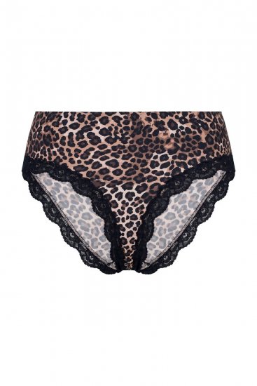 Ulla Popken 853106 Perizoma animalier Nero - Slip - 