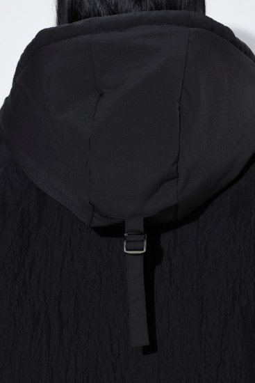 Ulla Popken 853351 Giacca imbottita Sympatex impermeabile con cappuccio Nero - Giacche - Giacche taglie forti da donna
