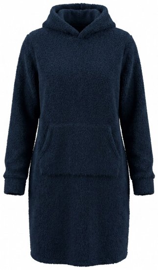 Ulla Popken 853353 Abito da casa con cappuccio Blu scuro - Pigiami/Loungewear - 