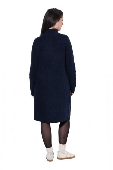 Ulla Popken 853504 Abito in maglia con collo alto Blu scuro - Abiti - Vestiti per tutte le taglie