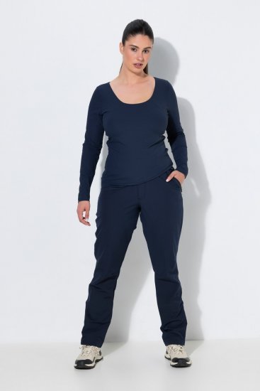 Ulla Popken 853530 Pantaloni da trekking ultraleggeri Blu scuro - Outdoor - 