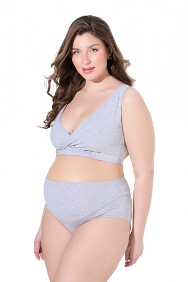 Ulla Popken 853611 Slip premaman Grigio melange - Slip - 