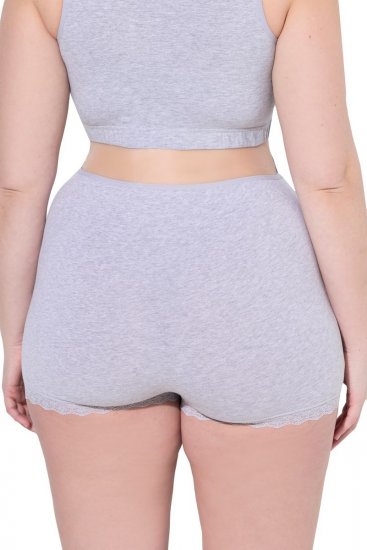 Ulla Popken 853631 Slip premaman con pizzo Grigio melange - Slip - 
