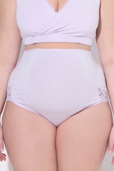Ulla Popken 853640 Slip premaman con pizzo Rosa antico - Slip - 
