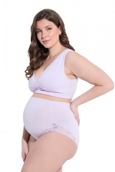 Ulla Popken 853640 Slip premaman con pizzo Rosa antico - Slip - 