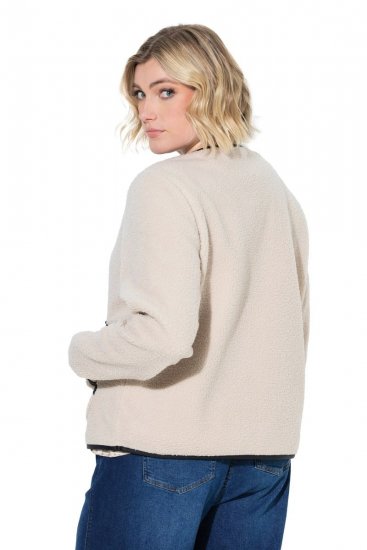 Ulla Popken 853685 Giacca teddy Champagne - Giacche - Giacche taglie forti da donna